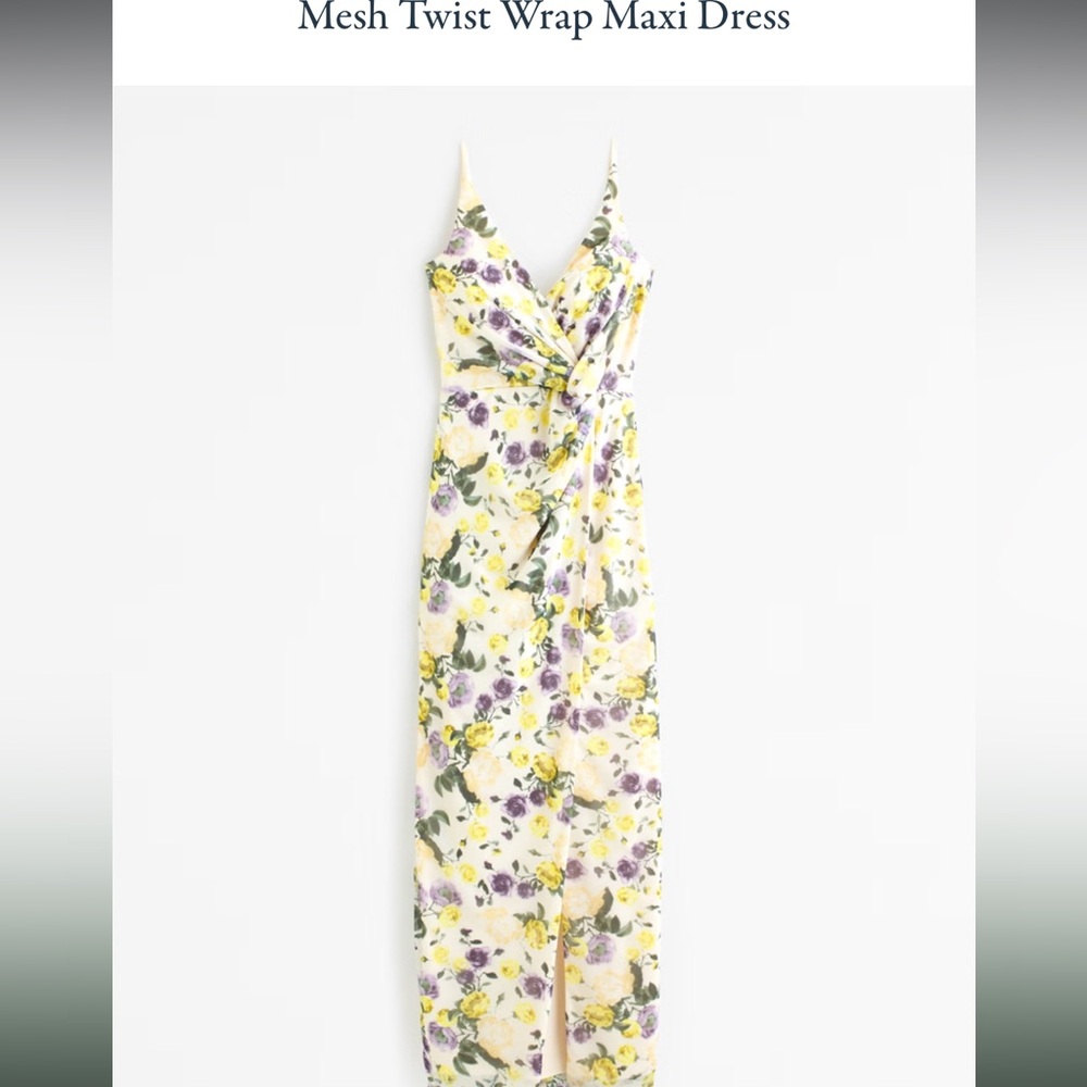 Abercrombie and Fitch XL mesh twist floral dress